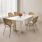Glam Dining Table Set 1/4/5/6 Pieces with Wood Base Kitchen Furniture Set