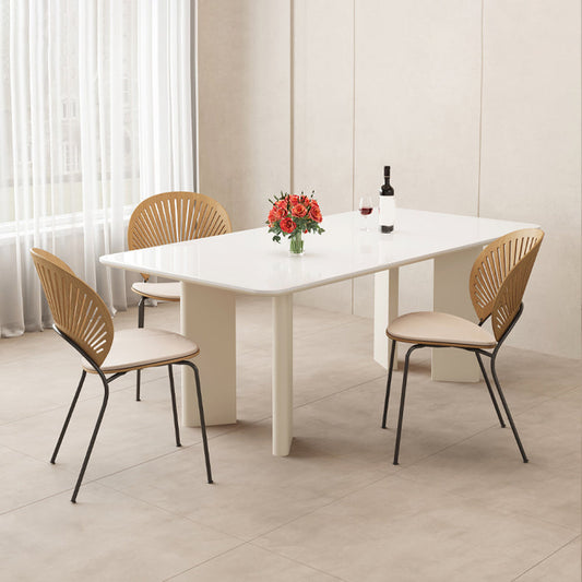 Set da tavolo da pranzo glam 1/4/5/6 pezzi con mobili da cucina a base in legno