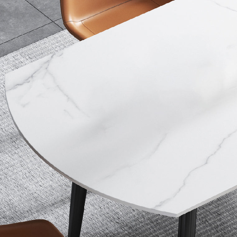 Set di tavoli da pranzo moderna 1/4/5/6 pezzi con mobili da cucina a base di metallo