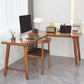 Modern Solid Wood Writing Desk Corner 29.53-inch Tall Office Desk with H-Shape Base Clearhalo 'furn' 'furn_office_desk' 'Furniture' 'Office Desks' 'Office Furniture' 'office_desk' 7320506