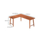 Modern Solid Wood Writing Desk Corner 29.53-inch Tall Office Desk with H-Shape Base Clearhalo 'furn' 'furn_office_desk' 'Furniture' 'Office Desks' 'Office Furniture' 'office_desk' 7320531