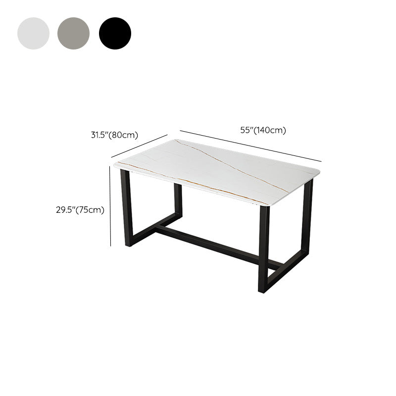 Desca da ufficio contemporanea rettangolo antico finitura di computer