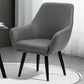 Fixed Back Lounge Chair Solid Color Barrel Chair with Black Legs Dark Gray Tech Cloth 1 Piece Clearhalo 'Accent Chairs' 'accent_chairs' 'Chairs & Seating' 'furn' 'furn_accent_chairs' 'Furniture' 'Living Room Furniture' 7320725