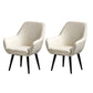 Fixed Back Lounge Chair Solid Color Barrel Chair with Black Legs Off-White Tech Cloth 2 Piece Set Clearhalo 'Accent Chairs' 'accent_chairs' 'Chairs & Seating' 'furn' 'furn_accent_chairs' 'Furniture' 'Living Room Furniture' 7320732