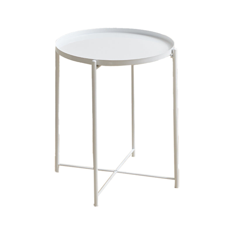 Contemporary Metal Accent Table Nightstand Antique Finish Nightstand Clearhalo 'Bedroom Furniture' 'furn' 'furn_night_stand' 'Furniture' 'night_stand' 'Nightstands' 7320766