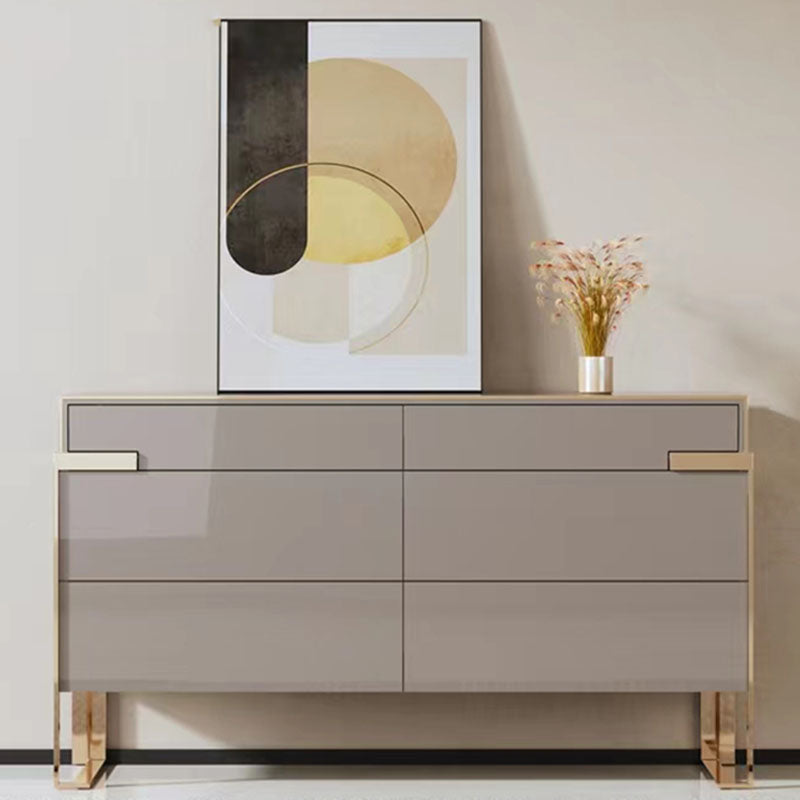 Modern de almacenamiento doble tocador blanco/gris cajones para el tocador para el hogar