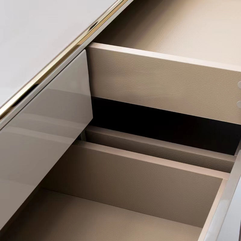 Modern de almacenamiento doble tocador blanco/gris cajones para el tocador para el hogar