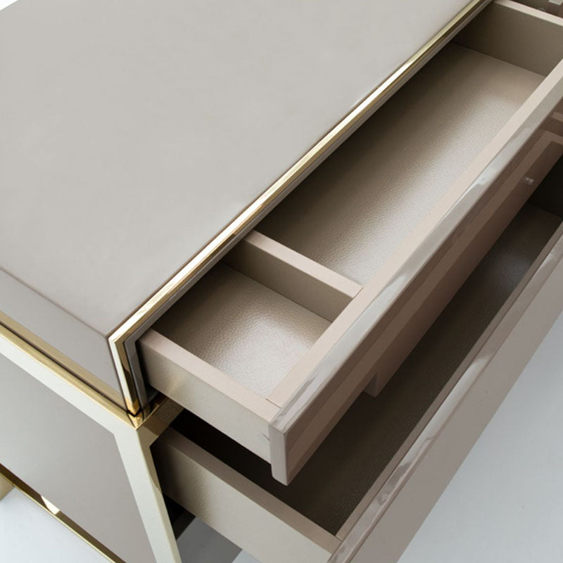Modern de almacenamiento doble tocador blanco/gris cajones para el tocador para el hogar