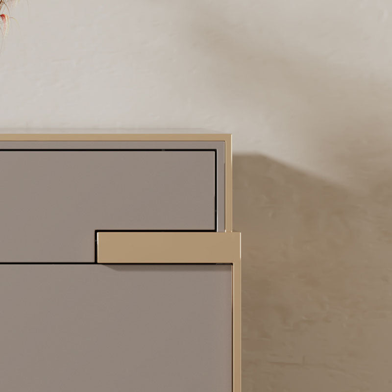 Modern de almacenamiento doble tocador blanco/gris cajones para el tocador para el hogar