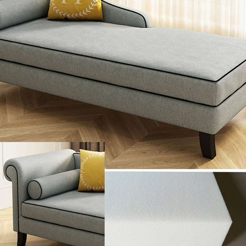 Upholstered One Armed Accent Chair Modern Recessed Arms Chaise Clearhalo 'Chairs & Seating' 'Chaise Lounge' 'chaise_lounge' 'furn' 'furn_chaise_lounge' 'Furniture' 'Living Room Furniture' 7321560