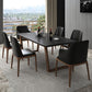 Industrial Stone Kitchen Dinner Table Rectangle Sled Base Dining Table Clearhalo 'Dining Tables & Seating' 'Dining Tables' 'dining_table' 'furn' 'furn_dining_table' 'Furniture' 'Kitchen & Dining Furniture' 7321670