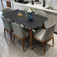 Contemporary Kitchen Dinner Table Rectangle Wood Base Dining Table Clearhalo 'Dining Tables & Seating' 'Dining Tables' 'dining_table' 'furn' 'furn_dining_table' 'Furniture' 'Kitchen & Dining Furniture' 7321695