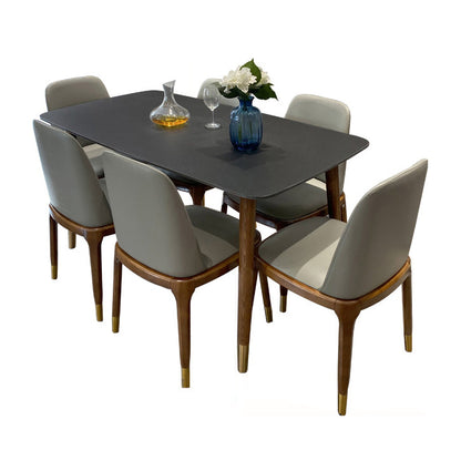 Contemporary Kitchen Dinner Table Rectangle Wood Base Dining Table Without Chairs Clearhalo 'Dining Tables & Seating' 'Dining Tables' 'dining_table' 'furn' 'furn_dining_table' 'Furniture' 'Kitchen & Dining Furniture' 7321699
