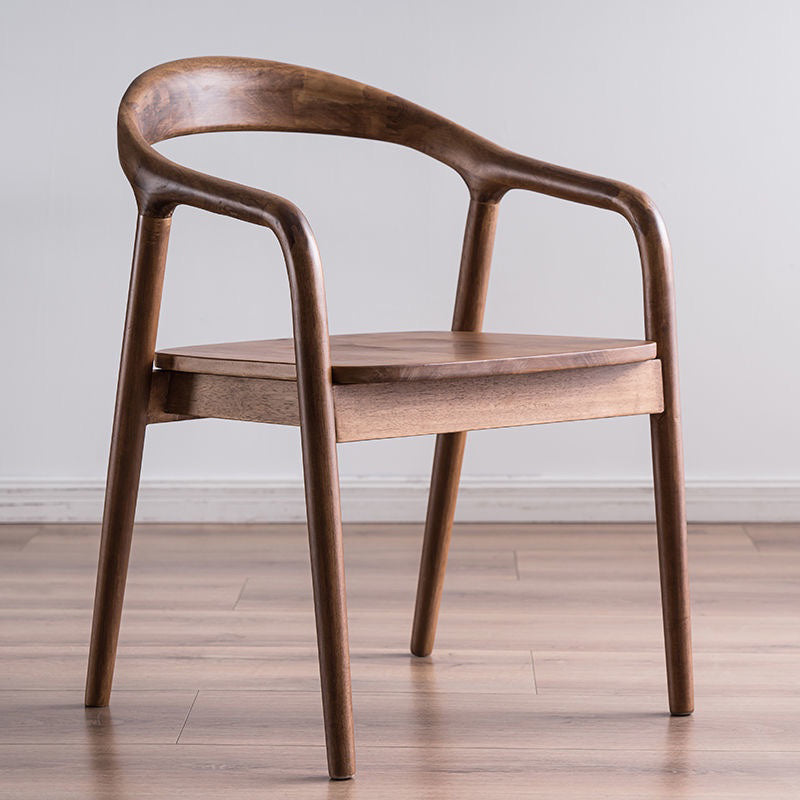 Eigentijdse keuken eetstoel stoel open rug rubberwood stoel