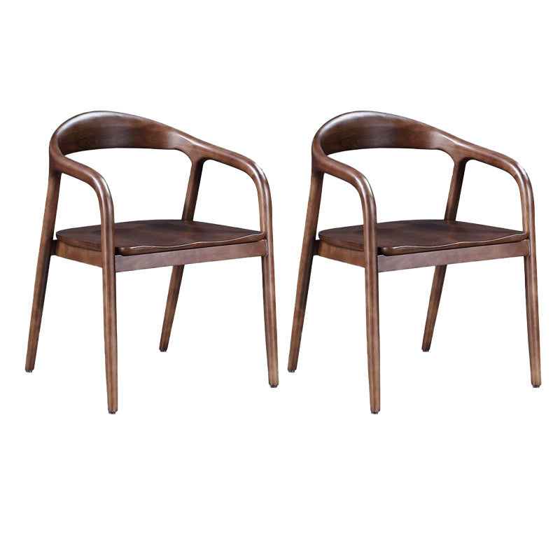 Eigentijdse keuken eetstoel stoel open rug rubberwood stoel