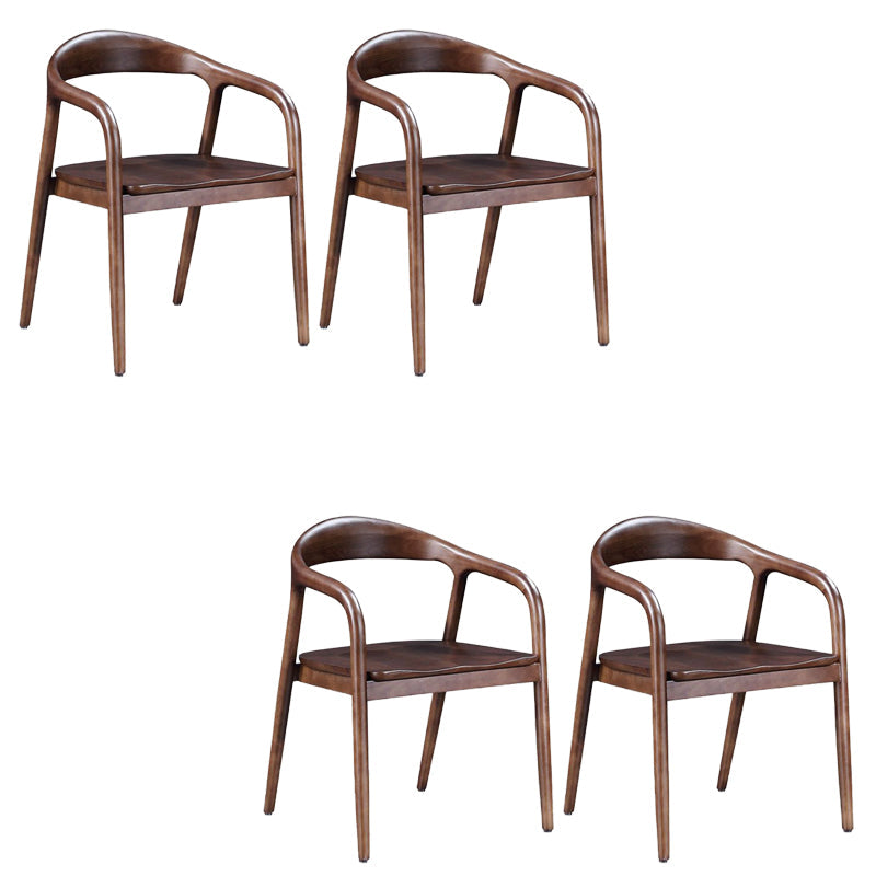 Eigentijdse keuken eetstoel stoel open rug rubberwood stoel