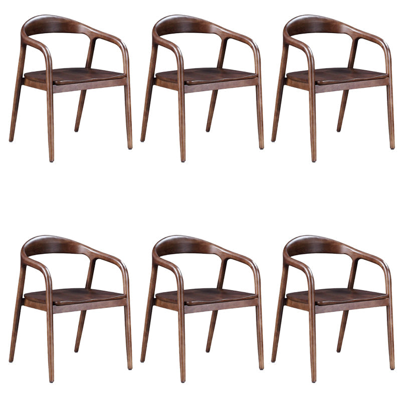 Eigentijdse keuken eetstoel stoel open rug rubberwood stoel