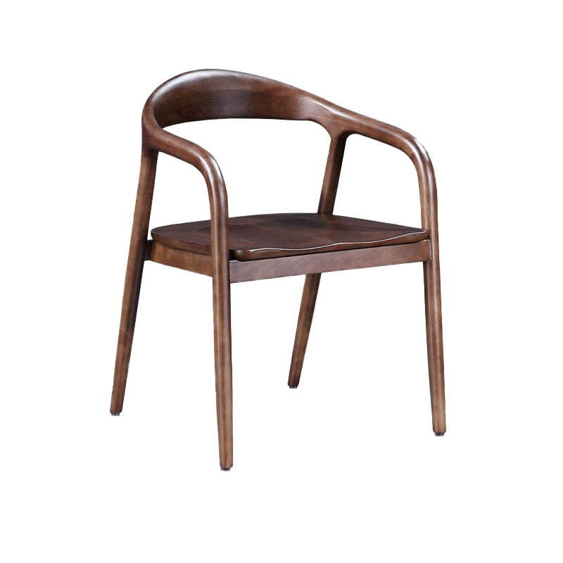 Eigentijdse keuken eetstoel stoel open rug rubberwood stoel