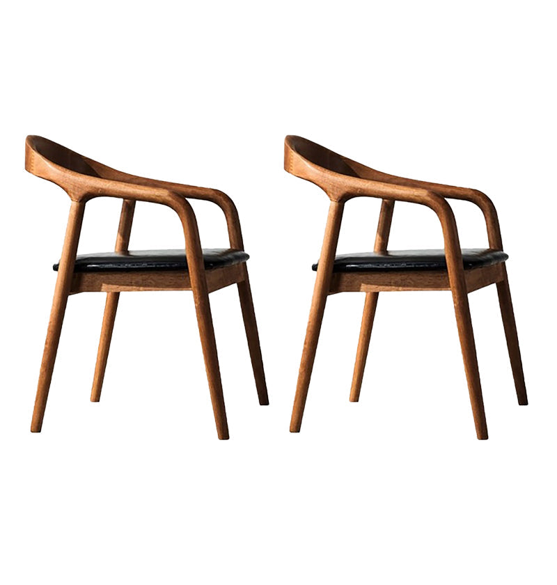 Eigentijdse keuken eetstoel stoel open rug rubberwood stoel