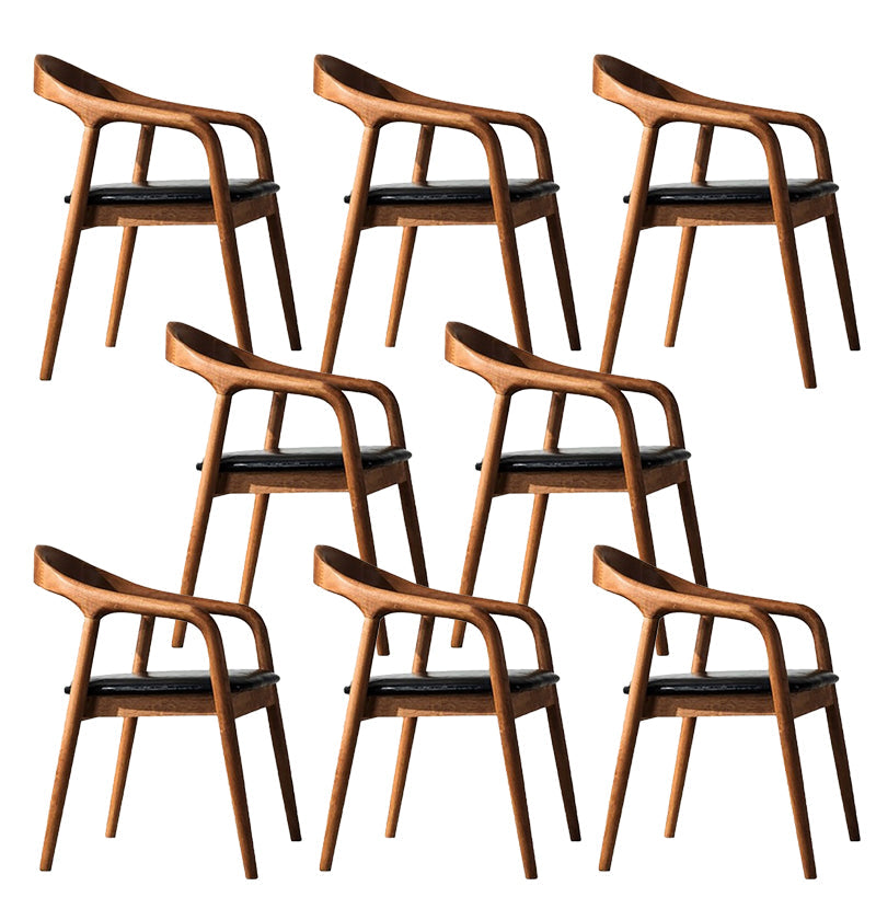 Eigentijdse keuken eetstoel stoel open rug rubberwood stoel