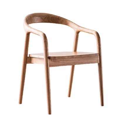 Eigentijdse keuken eetstoel stoel open rug rubberwood stoel