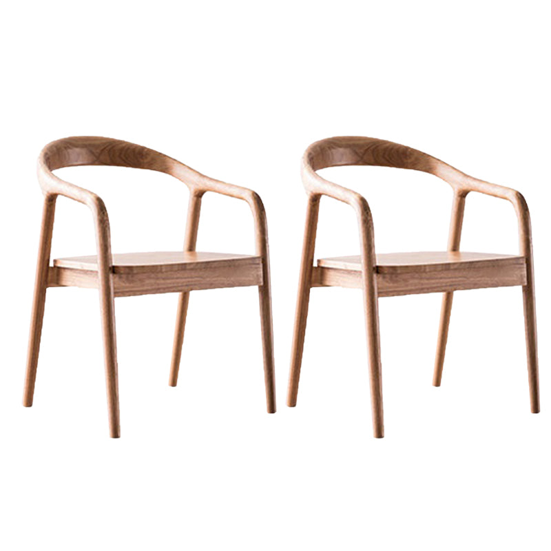 Eigentijdse keuken eetstoel stoel open rug rubberwood stoel