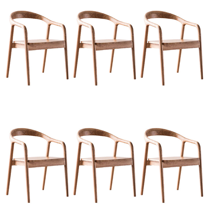 Eigentijdse keuken eetstoel stoel open rug rubberwood stoel