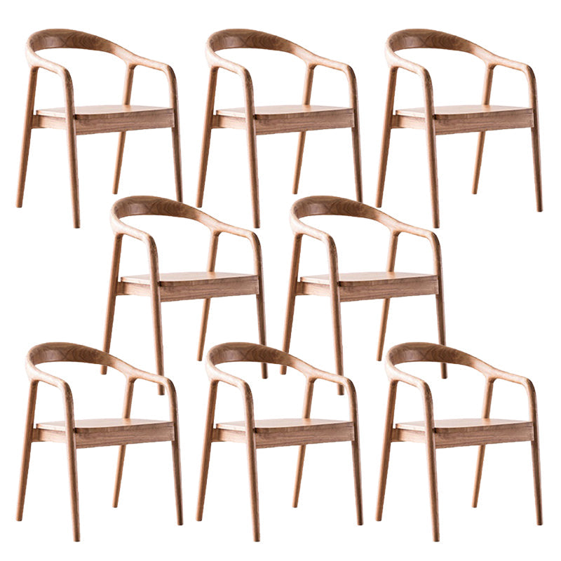 Eigentijdse keuken eetstoel stoel open rug rubberwood stoel