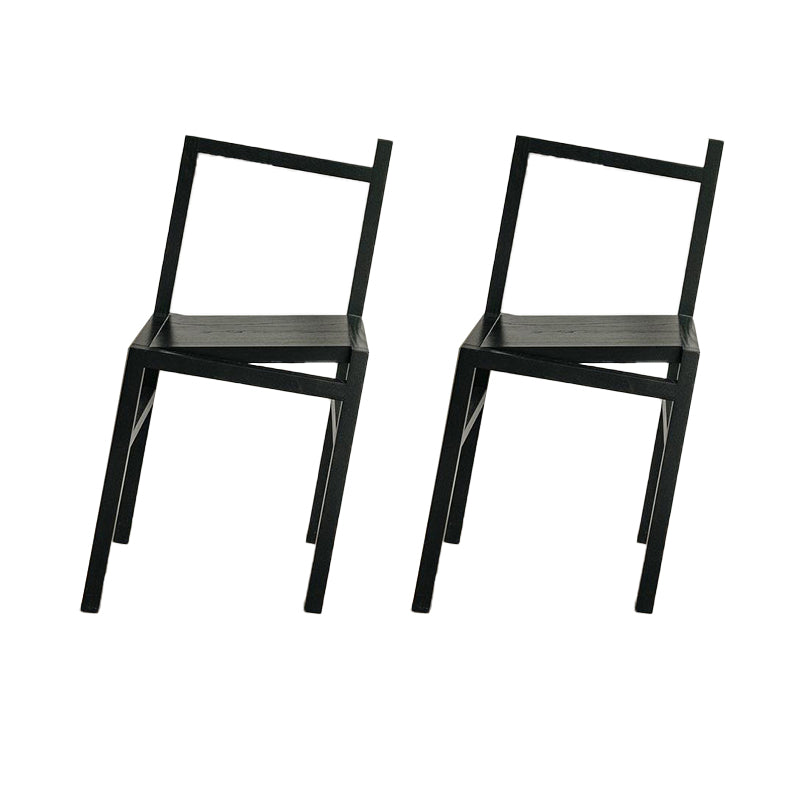 Noordse stijl eetkamerstoelen massieve houten eetstoelen voor patio -gebruik