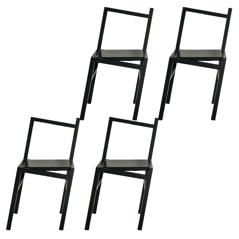 Noordse stijl eetkamerstoelen massieve houten eetstoelen voor patio -gebruik