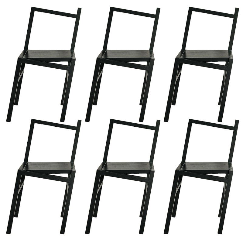 Noordse stijl eetkamerstoelen massieve houten eetstoelen voor patio -gebruik