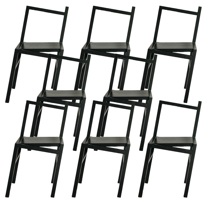 Noordse stijl eetkamerstoelen massieve houten eetstoelen voor patio -gebruik