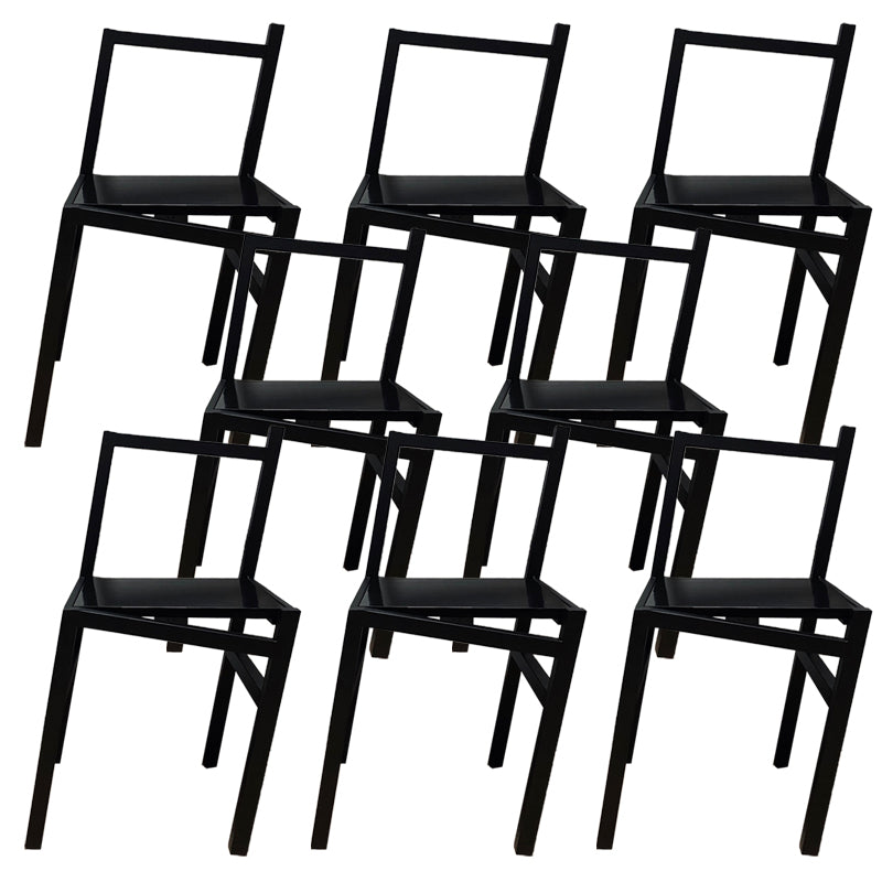 Noordse stijl eetkamerstoelen massieve houten eetstoelen voor patio -gebruik