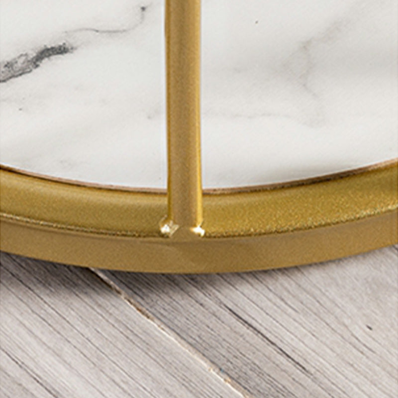 Marble Bar Table Double Pedestal Dining Table for Kitchen Living Room Clearhalo 'Bar Furniture' 'Bar Tables' 'bar_tables' 'furn' 'furn_bar_tables' 'Furniture' 'Kitchen & Dining Furniture' 7321780