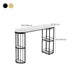 Marble Bar Table Double Pedestal Dining Table for Kitchen Living Room Clearhalo 'Bar Furniture' 'Bar Tables' 'bar_tables' 'furn' 'furn_bar_tables' 'Furniture' 'Kitchen & Dining Furniture' 7321783