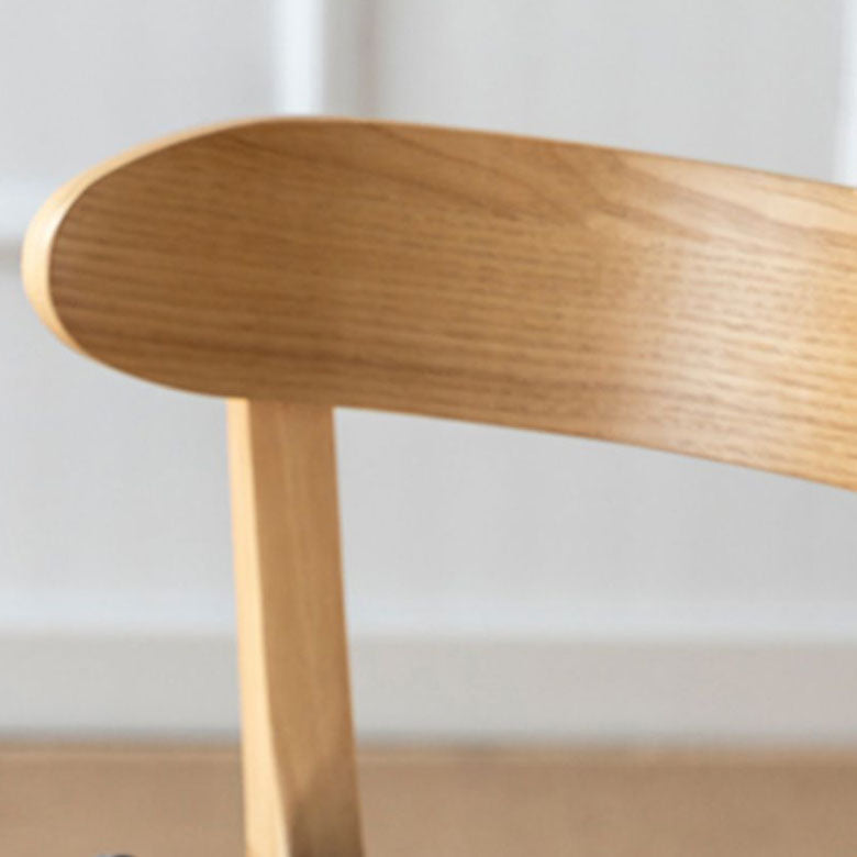 Nordic Solid Wood Bar Stools Upholstered Indoor Bar Stool with Natural Base Clearhalo 'Bar Furniture' 'Bar Stools' 'bar_stools' 'furn' 'furn_bar_stools' 'Furniture' 'Kitchen & Dining Furniture' 7321988