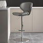Taburetes de barra tapizados de estilo glamoroso taburete de barra de altura ajustable con base cromada