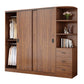 Solid Wood Frame Wardrobe Freestanding Wardrobe with Sliding Doors