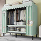 Metal Frame Freestanding Wardrobe Foldable Wardrobe with Garment Rod