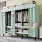 Metal Frame Freestanding Wardrobe Foldable Wardrobe with Garment Rod
