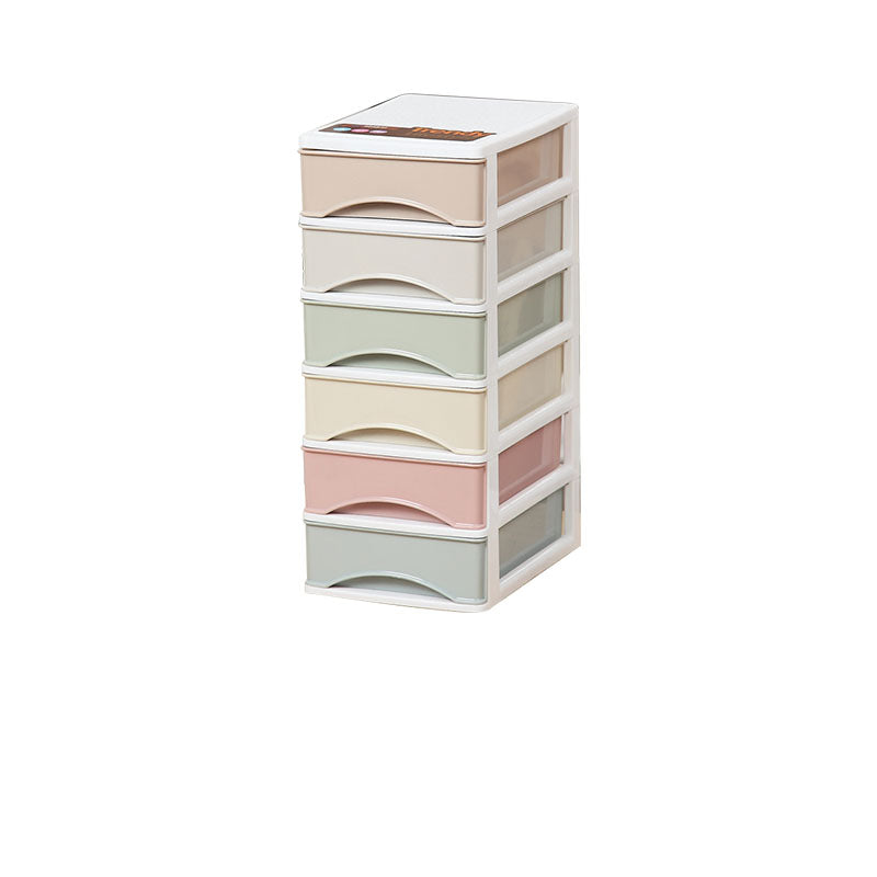 Archivo de archivos de plástico Archivo de panel de color lateral con cajones para la oficina en casa