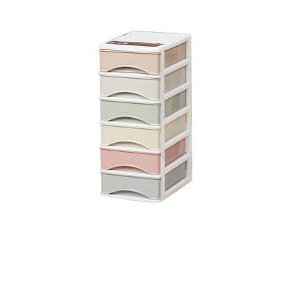 Archivo de archivos de plástico Archivo de panel de color lateral con cajones para la oficina en casa