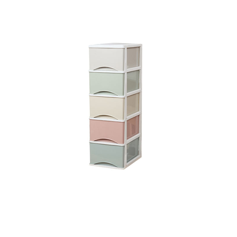 Archivo de archivos de plástico Archivo de panel de color lateral con cajones para la oficina en casa