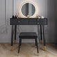 Scandinavian Lighted Mirror Makeup Vanity Desk in Wood Vanity Dressing Table Set Clearhalo 'Bedroom Furniture' 'furn' 'furn_makeup_vanities' 'Furniture' 'Makeup Vanities' 'makeup_vanities' 7323114