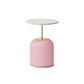 Slate Round Coffee Table Pedestal Coffee Cocktail Table for Living Room 16"L x 16"W x 22"H Pink Clearhalo 'Coffee & Accent Tables' 'Coffee Tables' 'coffee_tables' 'furn' 'furn_coffee_tables' 'Furniture' 'Living Room Furniture' 7323187