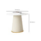 Slate Round Coffee Table Pedestal Coffee Cocktail Table for Living Room Clearhalo 'Coffee & Accent Tables' 'Coffee Tables' 'coffee_tables' 'furn' 'furn_coffee_tables' 'Furniture' 'Living Room Furniture' 7323207