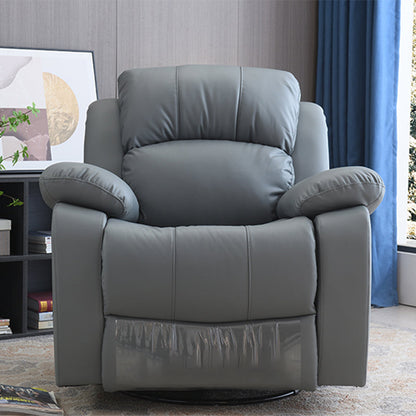 Contemporaneo home theater recliner in metallo rock manuale di botton di colore solido