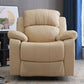 Contemporaneo home theater recliner in metallo rock manuale di botton di colore solido