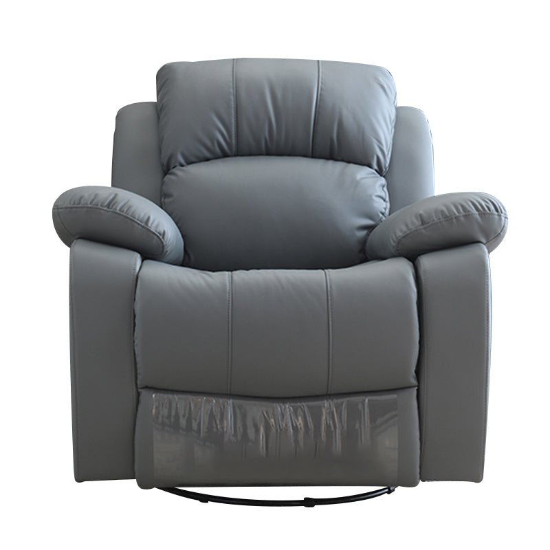 Contemporaneo home theater recliner in metallo rock manuale di botton di colore solido