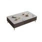 Slate Glam Rectangular Coffee Table 51.2" W 4 Legs Cocktail Table with Drawers Gloss White Clearhalo 'Coffee & Accent Tables' 'Coffee Tables' 'coffee_tables' 'furn' 'furn_coffee_tables' 'Furniture' 'Living Room Furniture' 7323280